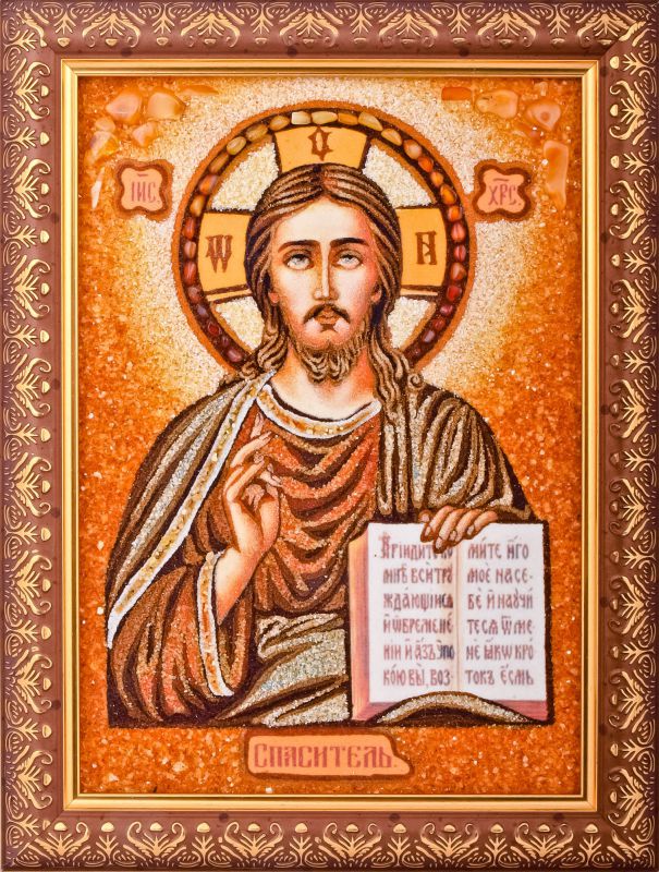 Православные иконы из янтаря 