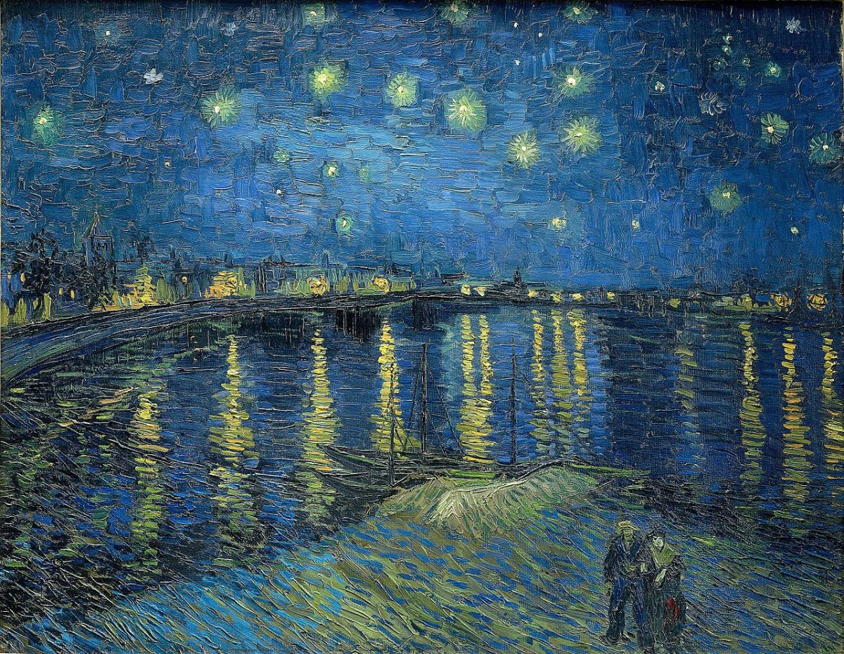 Звездная ночь над Роной ван Гог