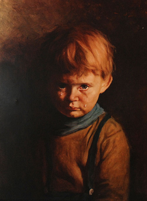 Плачущий мальчик. 1950-е