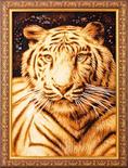 Янтарная картина «Тигр»