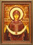 Икона из янтаря Покрова Пресвятой Богородицы