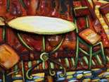 Объемный триптих «Терраса ночного кафе в Арле» (Винсент ван Гог)