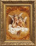 Икона из янтаря Ангелочки