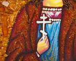 Именная икона из янтаря Святая покровительница Маргарита