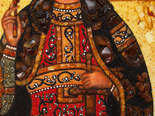 Именная икона из янтаря Святой Юрий