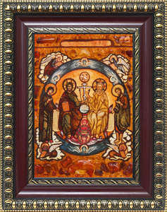 Ікона «Трійця Новозавітна з майбутніми Богородицею та Іоанном Предтечею»