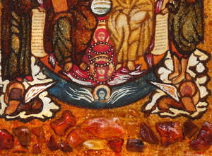 Икона «Троица Новозаветная с предстоящими Богородицей и Иоанном Предтечей»