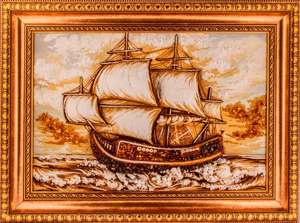 Объемная картина «Парусный фрегат»