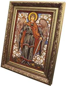 Икона из янтаря Ангел Хранитель