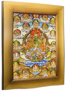 Картина из янтаря на китайскую тематику Пн-4516. 