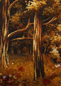 Картина из янтаря «Лес»
