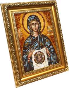 Именная икона из янтаря Святая мученица Вероника