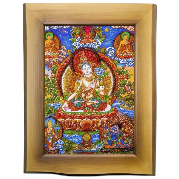 Панно «Буддійський живопис Танка - Белая Тара»