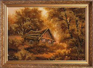 Пейзаж «Будиночок в лісі»