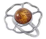 Серебряное кольцо «Цветок»