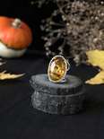 Перстень зі срібла і бурштину «Ларіна»