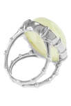 Срібний перстень з каменем бурштину «Діана»