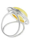 Срібний перстень з бурштином «Ніка»
