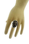 Серебряное кольцо с янтарем «Юджина»