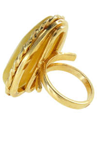 Серебряное кольцо с позолотой «Антураж»