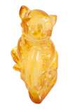 Сувенірна статуетка з бурштину «Котик з рибкою»