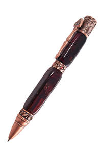 Янтарная шариковая ручка с фурнитурой «Азарт»