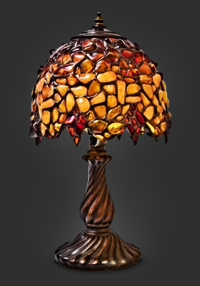 Лампа из янтаря