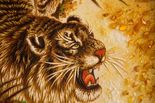 Панно «Тигр у водопада»