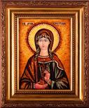 Икона из янтаря Святая Христина (Кристина) Тирская