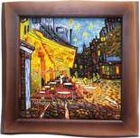 Винсент Ван Гог «Ночная терраса кафе» - картина из янтаря.