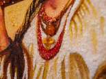 Картина из янтаря «Девушка с коромыслом» на сайте УкрБурштин.