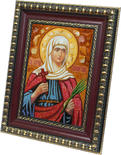 Икона из янтаря Святая Мученица Валентина