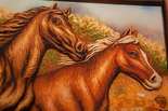 Объемное панно «Две лошади»