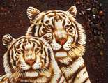 Панно «Белые тигры»
