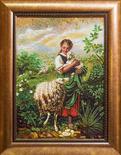 Панно «Маленькая пастушка» (Йохан Баптист Хофнер)