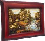 Картина «Река в лесу».