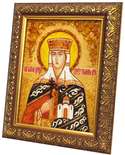 Именная икона из янтаря Святая мученица Тамара