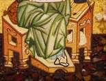 Именная икона из янтаря и янтарной крошки Святой апостол Матфей (Матвей). 