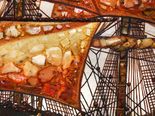 Корабль в море, картины из янтаря