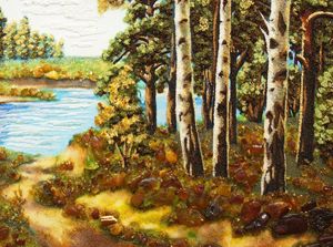 Пейзаж «Лесное озеро»