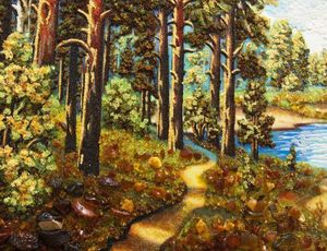 Пейзаж «Лесное озеро»