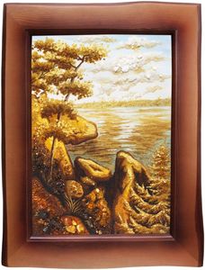 Пейзаж «Скелі і озеро»