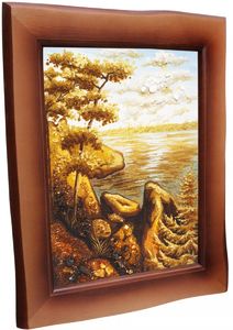 Пейзаж «Скалы и озеро»