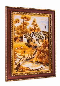 Пейзаж Пз-59 картина из янтаря.