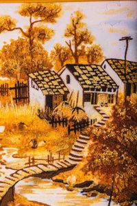 Пейзаж Пз-59 картина из янтаря.