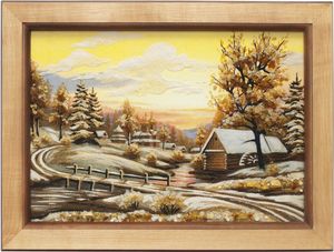 Пейзаж «Зимний деревенский пейзаж»
