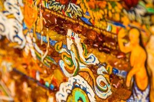 Картина из янтаря Пн-4510 на китайский мотив