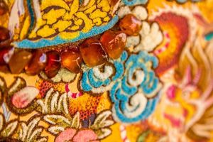 Китайская картина из янтаря