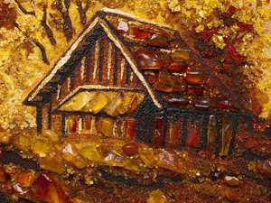 Пейзаж Пз-62 картина из янтаря