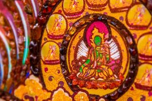 Китайская картина из янтаря